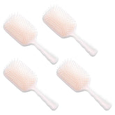 Kuber Industries Hair Brush | Bristles Brush | Hair Brush with Paddle | Detangles Hair Brush | Suitable For All Hair Types | Hair Brush Styling Hair | 4 Piece | XH45BGE | Pack of 2 | Beige